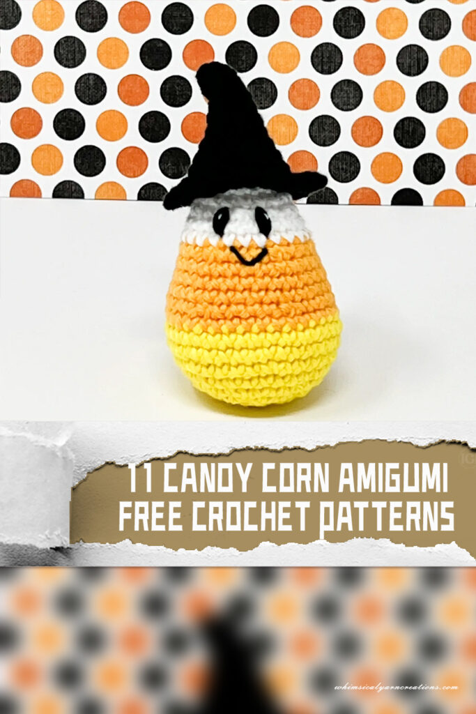 11 Candy Corn Amigumi Crochet Patterns - FREE