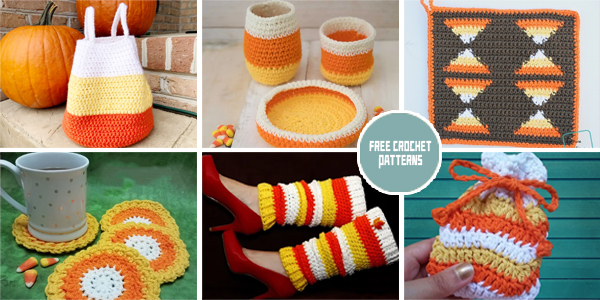 11 Useful Candy Corn FREE Crochet Patterns