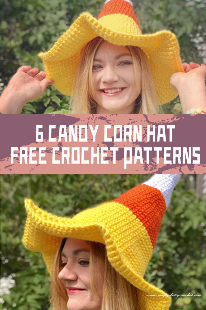 6 Candy Corn Hat Crochet Patterns - FREE