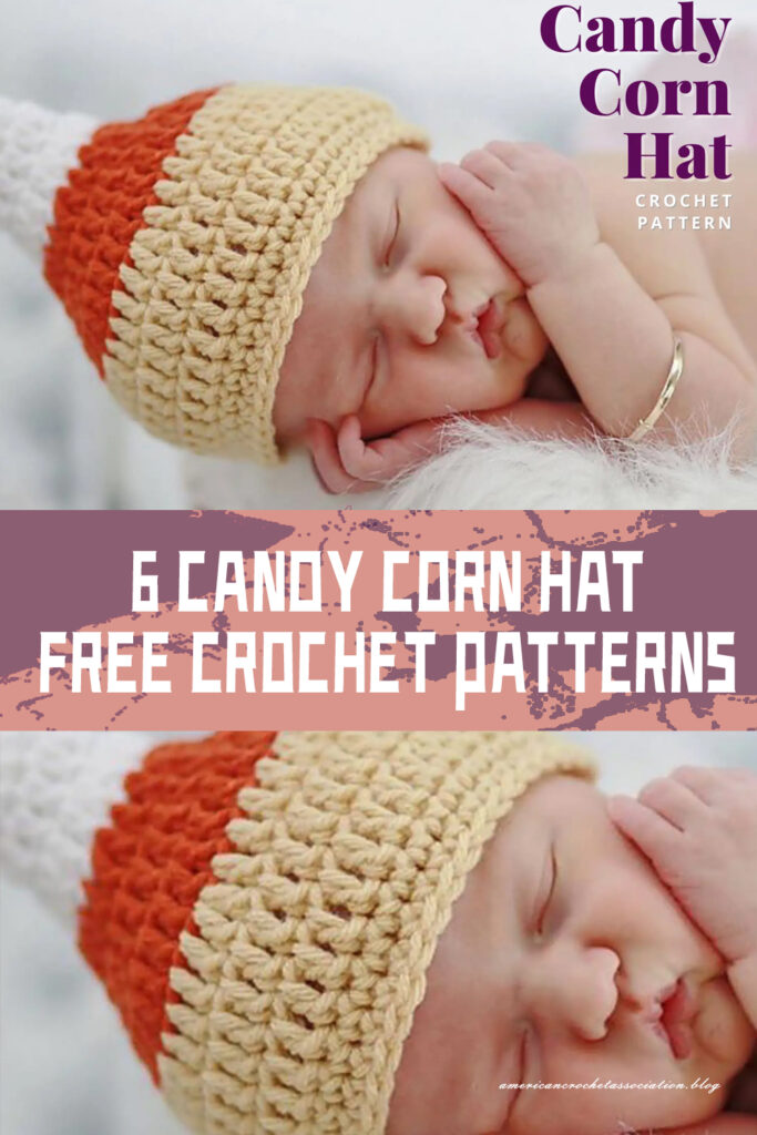 6 Candy Corn Hat Crochet Patterns - FREE