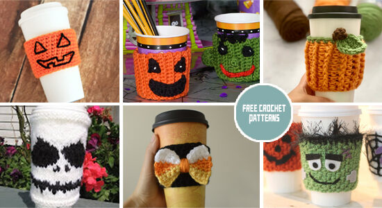 7 Halloween Cup Cozy Crochet Patterns- FREE