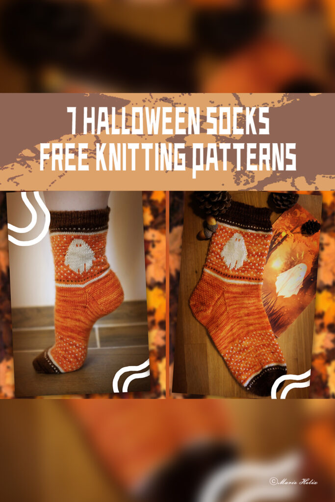 7 Halloween Socks FREE Knitting Patterns