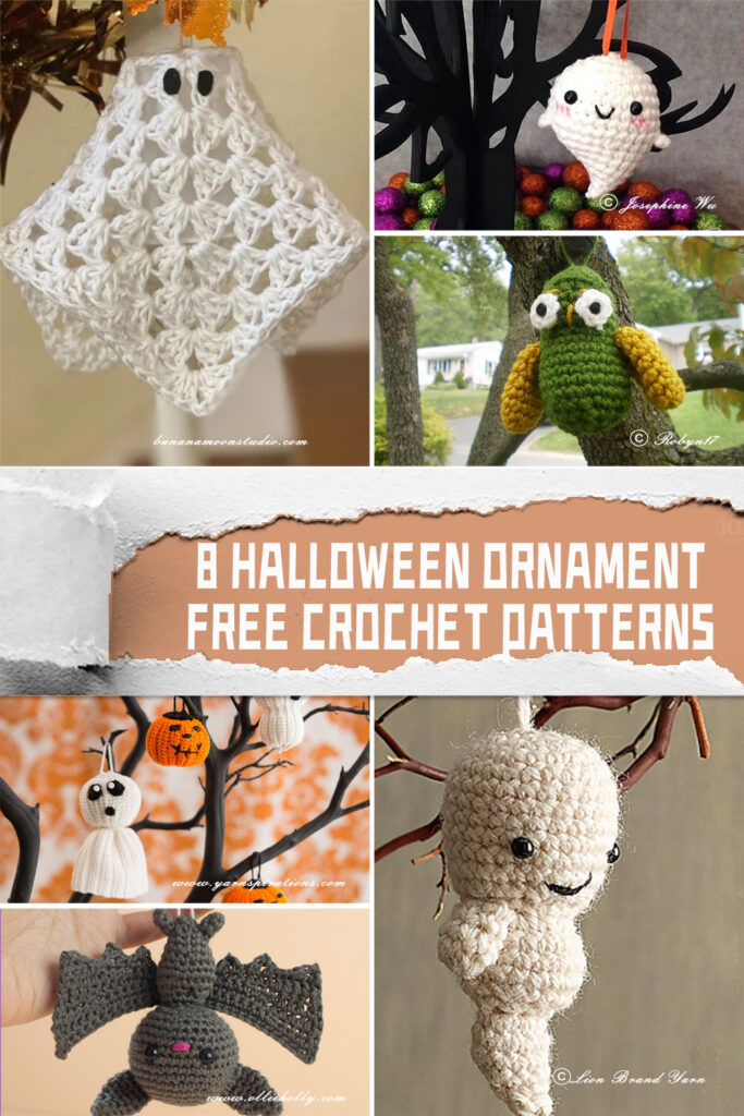 8 FREE Halloween Ornament Crochet Patterns