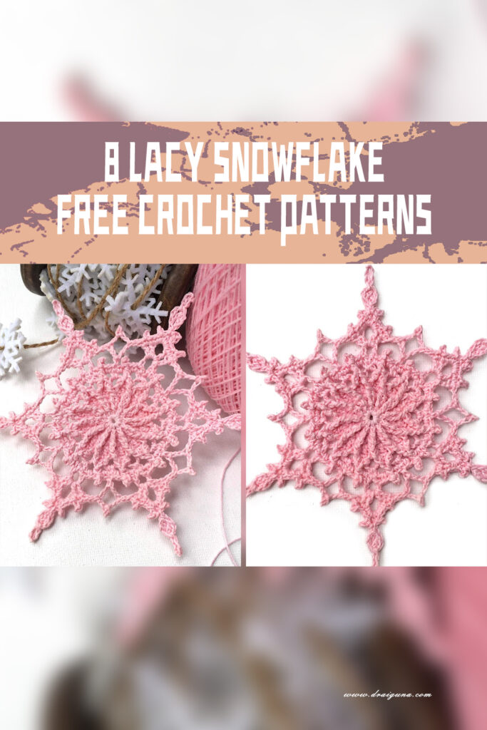 8 Lacy Snowflake Crochet Patterns - FREE