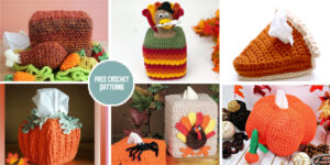 8 Thanksgiving Tissue Box Cozy Crochet Patterns - FREE