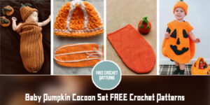 Baby Pumpkin Cocoon Set Crochet Patterns - FREE