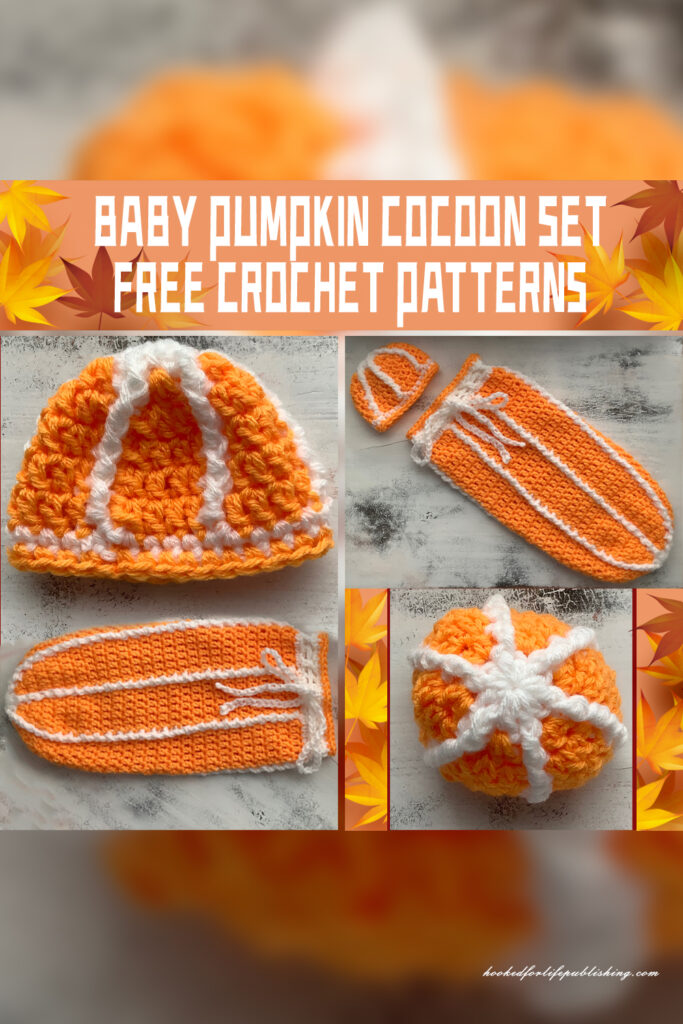Baby Pumpkin Cocoon Set Crochet Patterns - FREE 