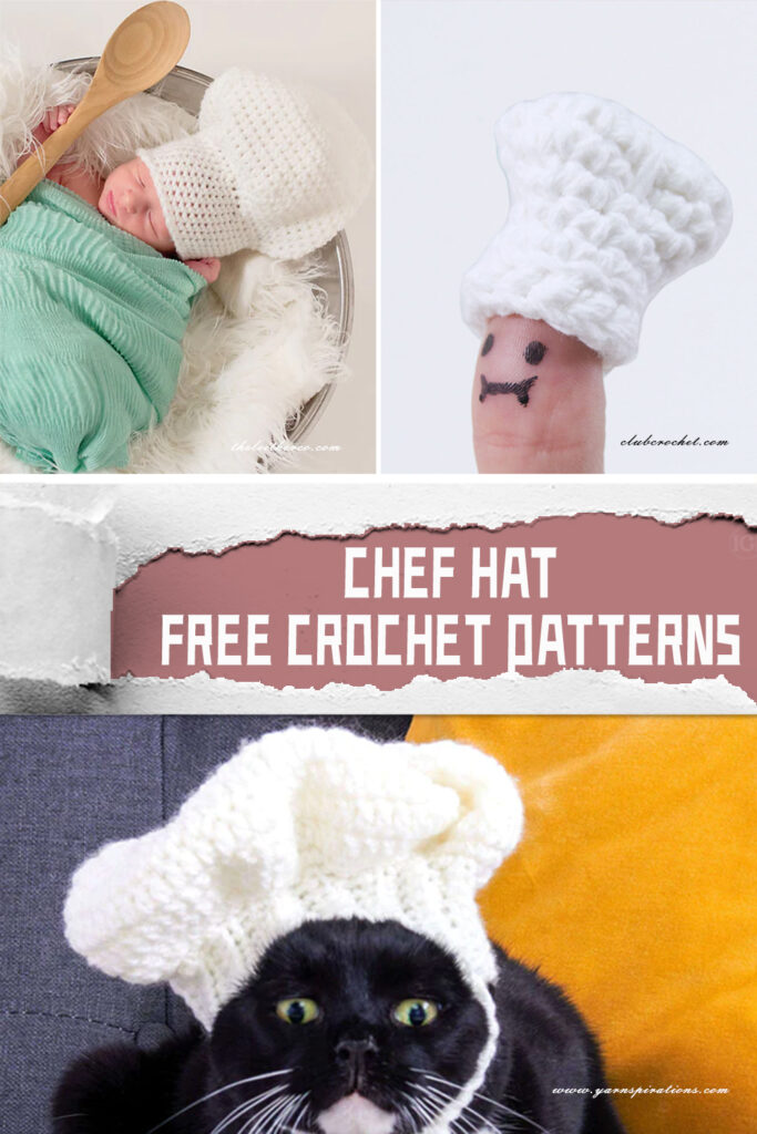 FREE Chef Hat Crochet Patterns