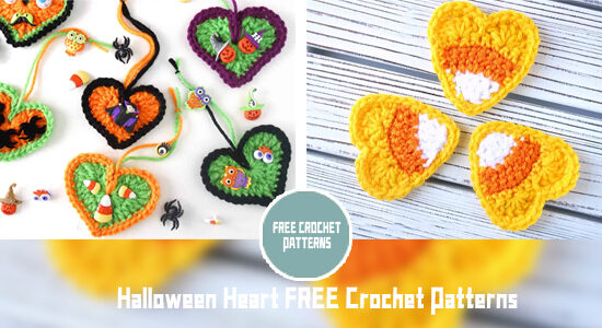 FREE Halloween Heart Crochet Patterns