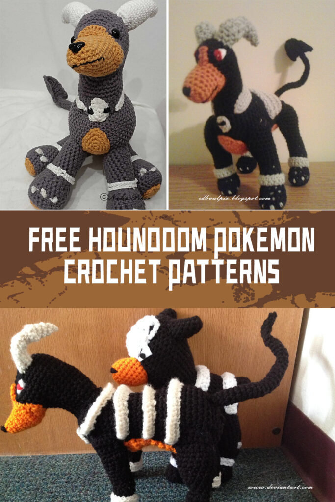 FREE Houndoom Pokemon Crochet Patterns