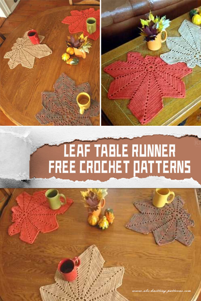FREE Leaf Table Runner Crochet Patterns