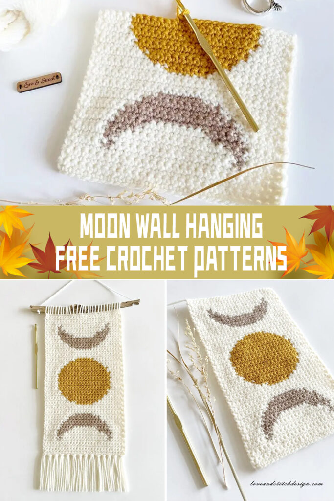 FREE Moon Wall Hanging Crochet Patterns