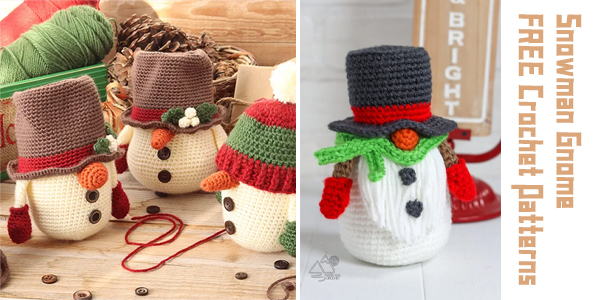 FREE Snowman Gnome Crochet Patterns