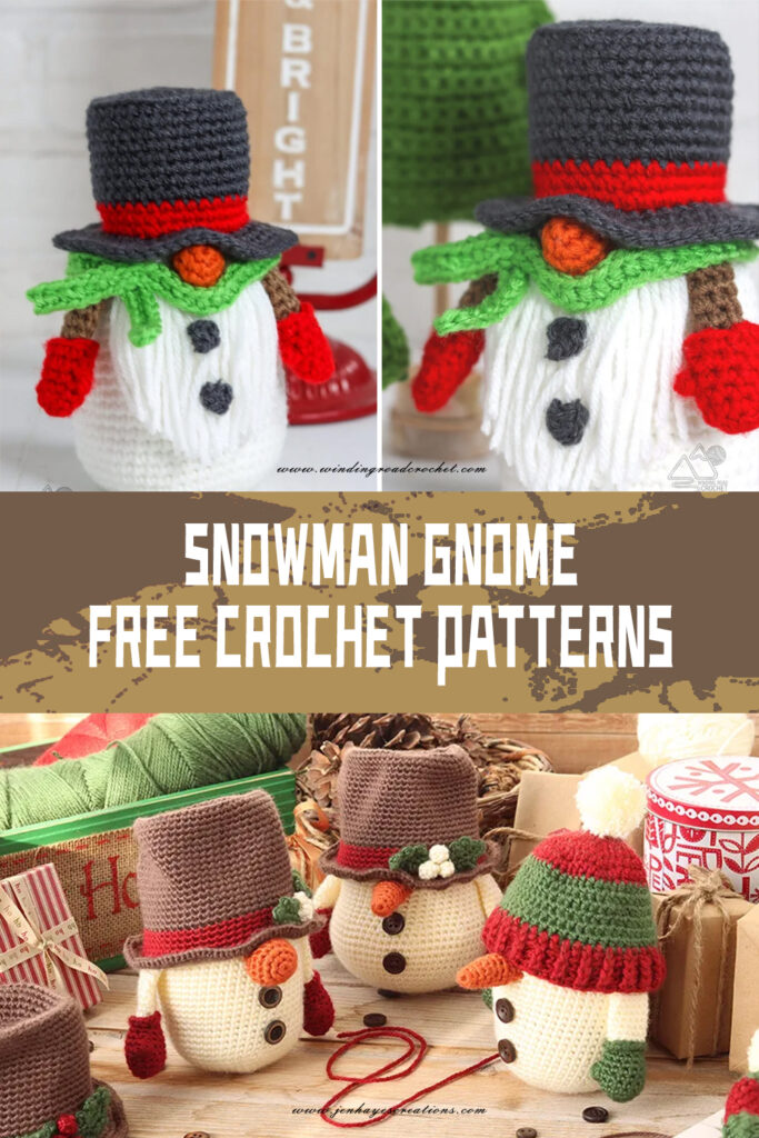  FREE Snowman Gnome Crochet Patterns 