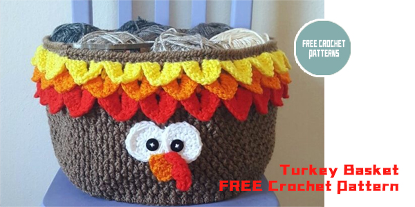 FREE Turkey Basket Crochet Pattern