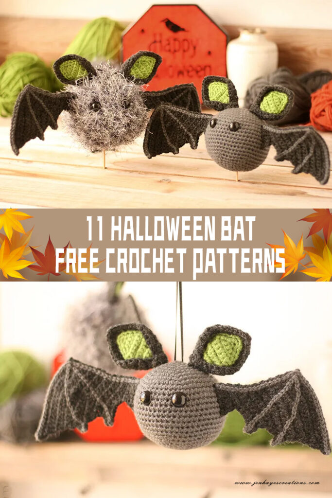 11 Halloween Bat Crochet Patterns - FREE