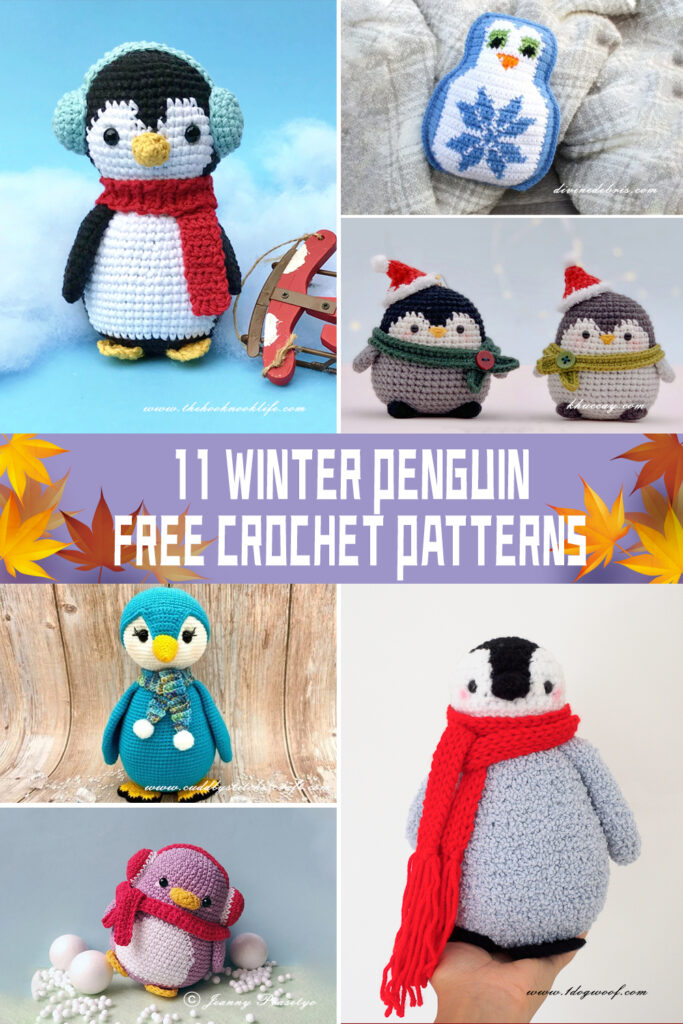 11 Winter Penguin Crochet Patterns - FREE
