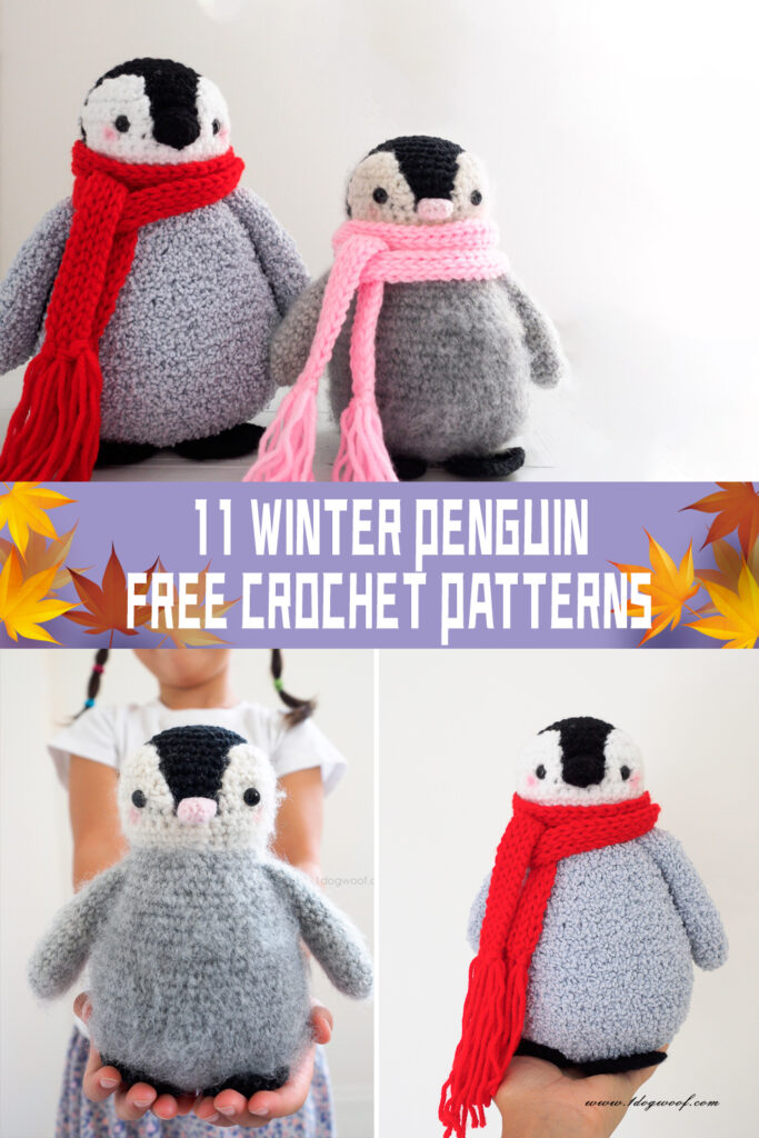 11 Winter Penguin Crochet Patterns - FREE