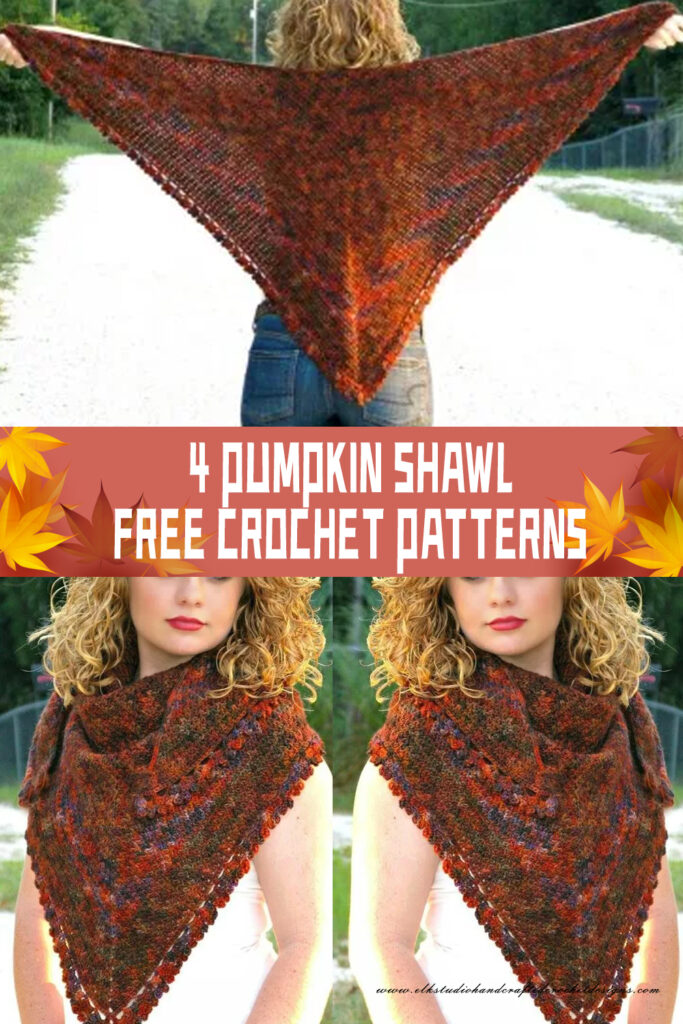 4 FREE Pumpkin Shawl Crochet Patterns