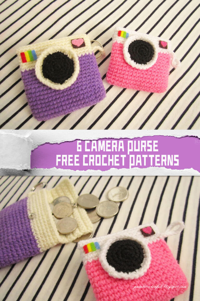 6 Camera Purse Crochet Patterns FREE