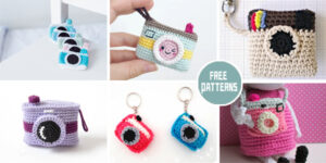 6 FREE Mini Camera Crochet Patterns