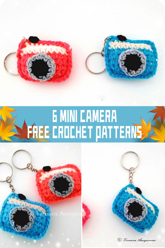 6 FREE Mini Camera Crochet Patterns
