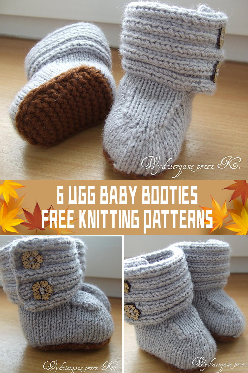 6 FREE UGG Baby Booties Knitting Patterns