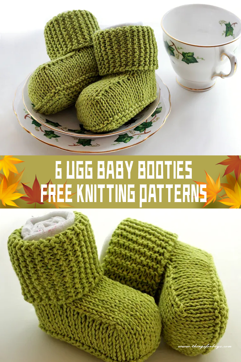 6 FREE UGG Baby Booties Knitting Patterns