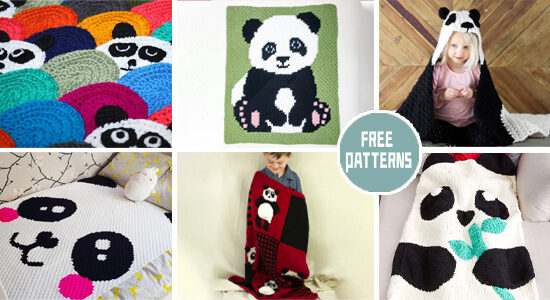 6 Panda Blanket FREE Patterns