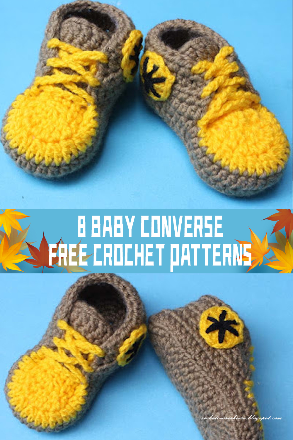 8 Baby Converse FREE Crochet Patterns