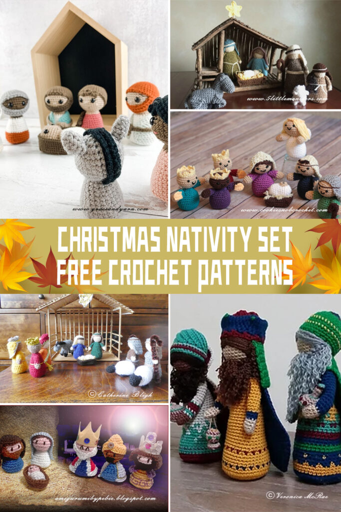 8 Christmas Nativity Set Crochet Patterns -  FREE