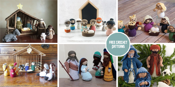 8 Christmas Nativity Set Crochet Patterns - FREE