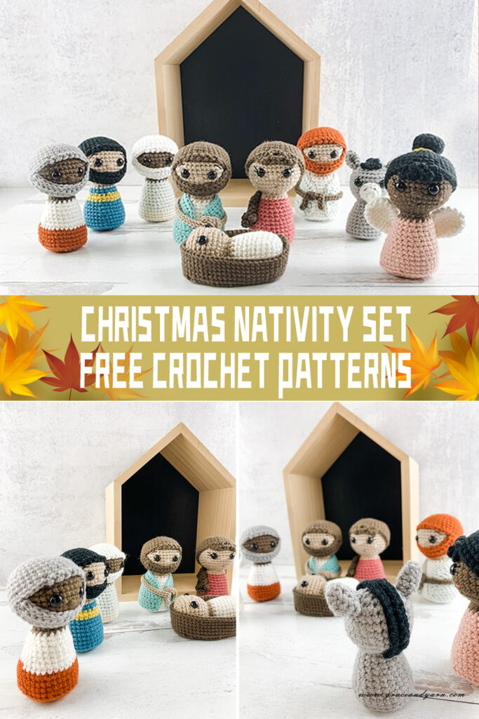 8 Christmas Nativity Set Crochet Patterns -  FREE