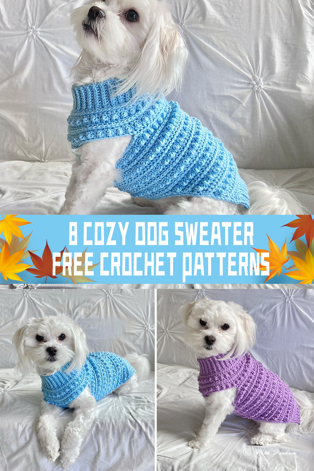 8 Cozy Dog Sweater Crochet Patterns FREE