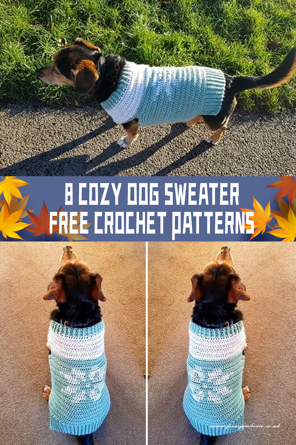 8 Cozy Dog Sweater Crochet Patterns FREE