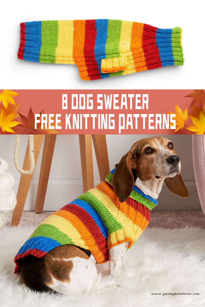  Dog Sweater Knitting Patterns - FREE