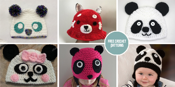 9 FREE Panda Hat Crochet Patterns