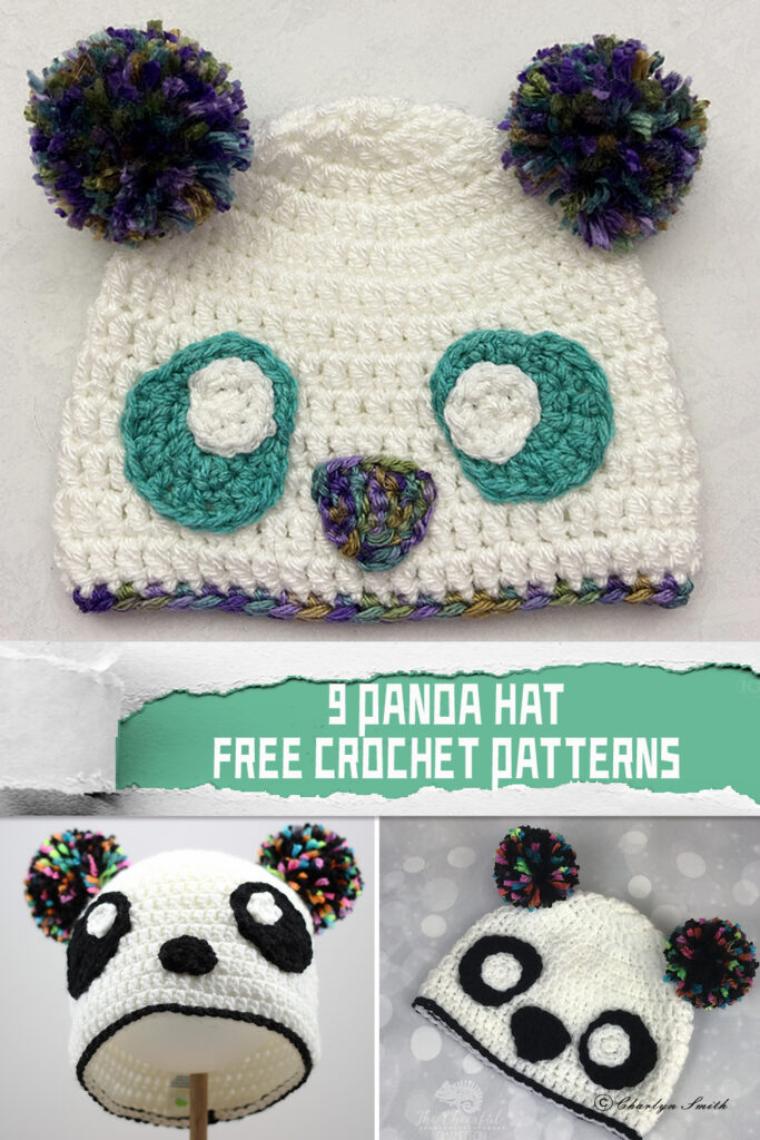 9 FREE Panda Hat Crochet Patterns