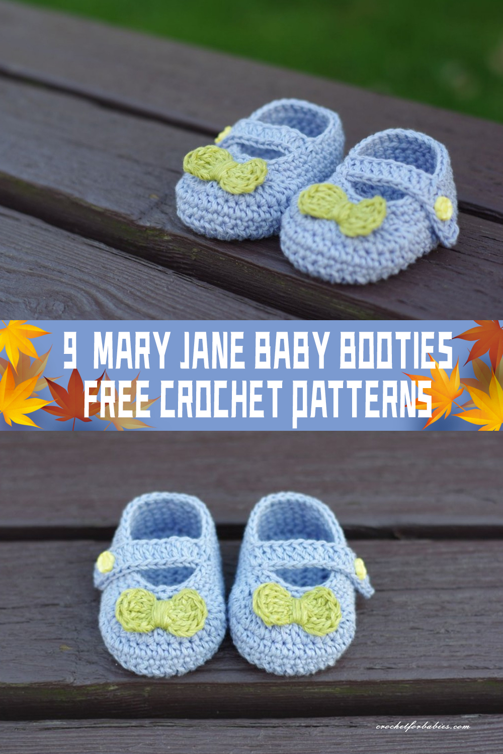 9 Mary Jane Baby Booties Crochet Patterns FREE