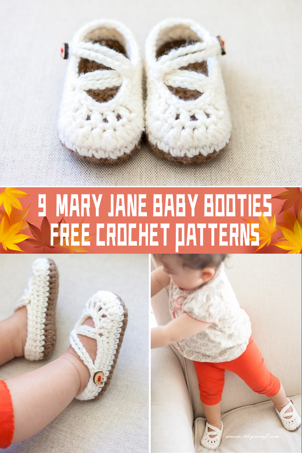 9 Mary Jane Baby Booties Crochet Patterns FREE