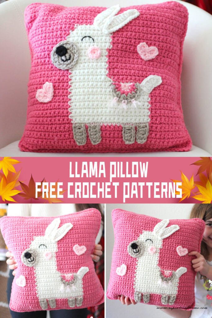FREE Llama pillow Crochet Patterns