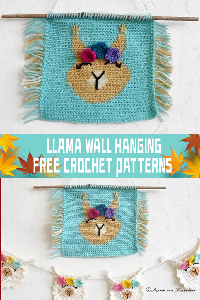 FREE Llama wall hanging Crochet Patterns
