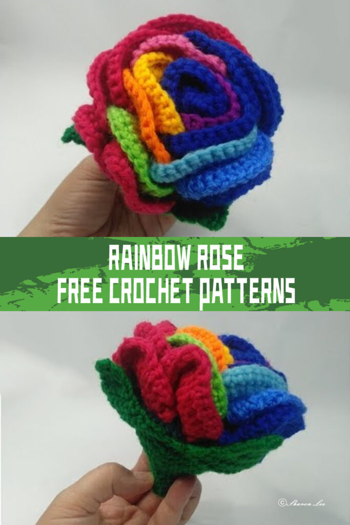 FREE Rainbow Rose Crochet Patterns