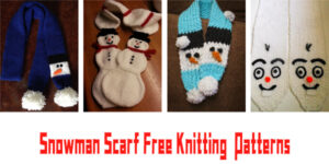FREE Snowman Scarf Knitting Patterns