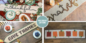 Thanksgiving Table Runner Crochet Patterns - FREE
