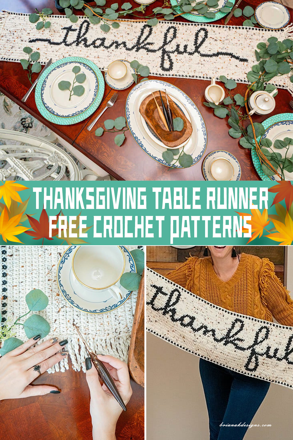 Thanksgiving Table Runner Crochet Patterns FREE