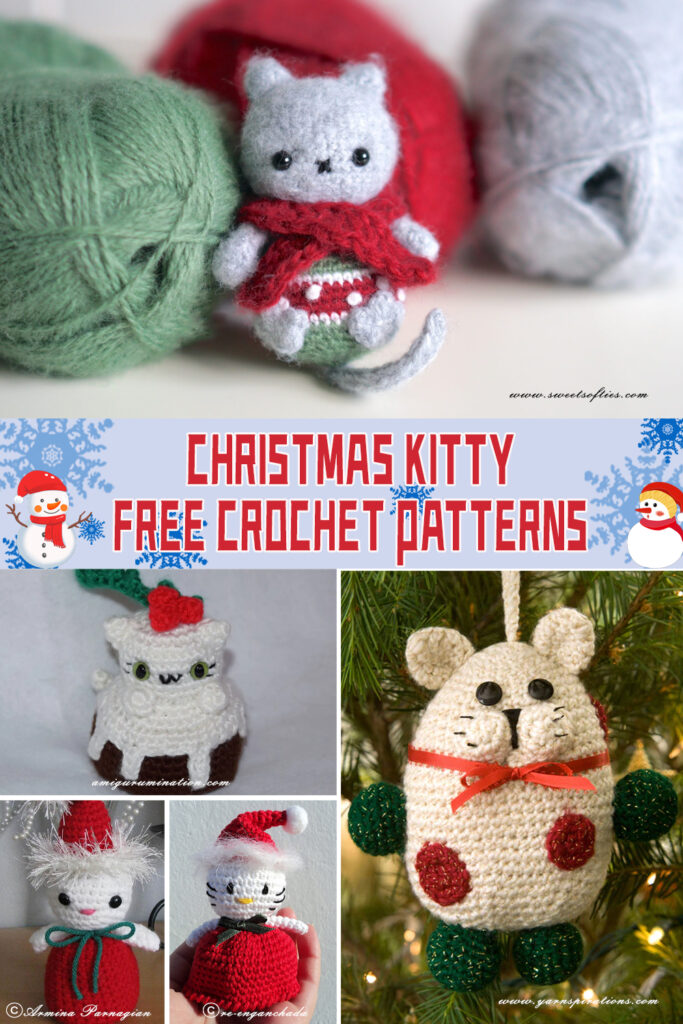 FREE Christmas Kitty Crochet Patterns