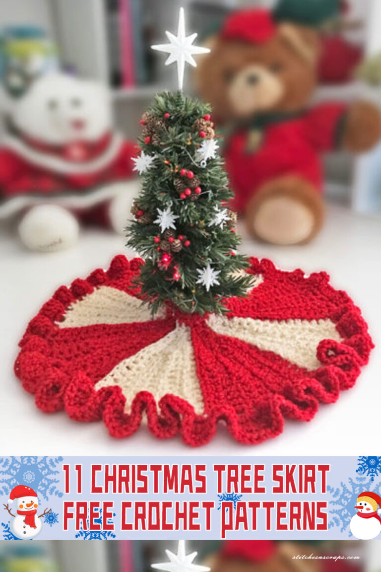 11 Christmas Tree Skirt Crochet Patterns FREE