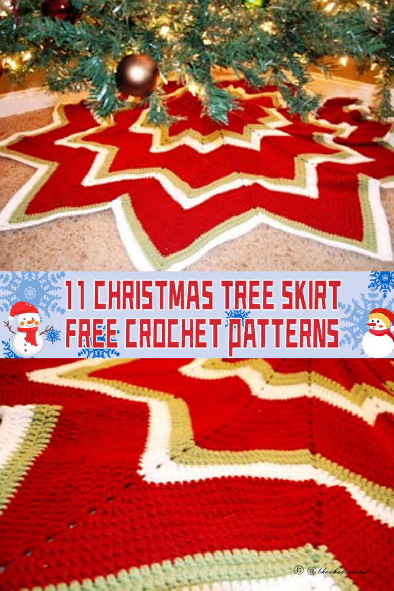 11 Christmas Tree Skirt Crochet Patterns FREE