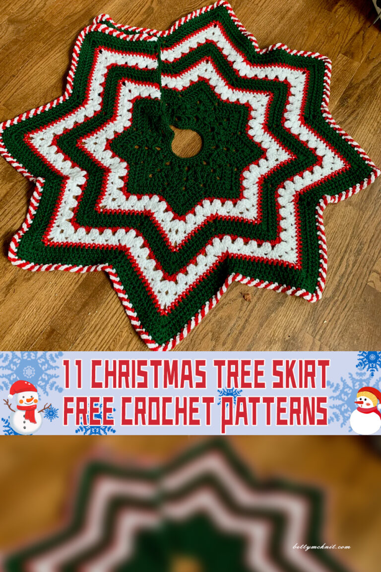 11 Christmas Tree Skirt Crochet Patterns FREE